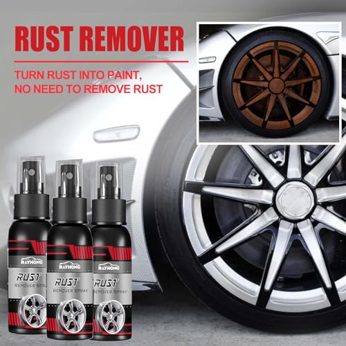 Multi-Functional Wheel Hub Renewal Agent, Rust Remover Spray for Metal,Multifunctional Metal Rust Remover,Car Rust Removal Spray,Iron Powder Remover (2PCS*100 ML)
