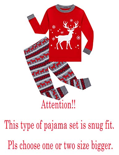 Image of KikizYe Little Big Boys Long Sleeve Pajama Sets 100% Cotton Pjs