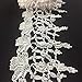 2 yards, Rose Venise Lace Trim, Beautiful Rose with Mini Flowers, White, 5 Inch