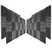 96 Pack Acoustic Panels Studio Foam Wedges 2" X 12" X 12" - Color: Charcoal