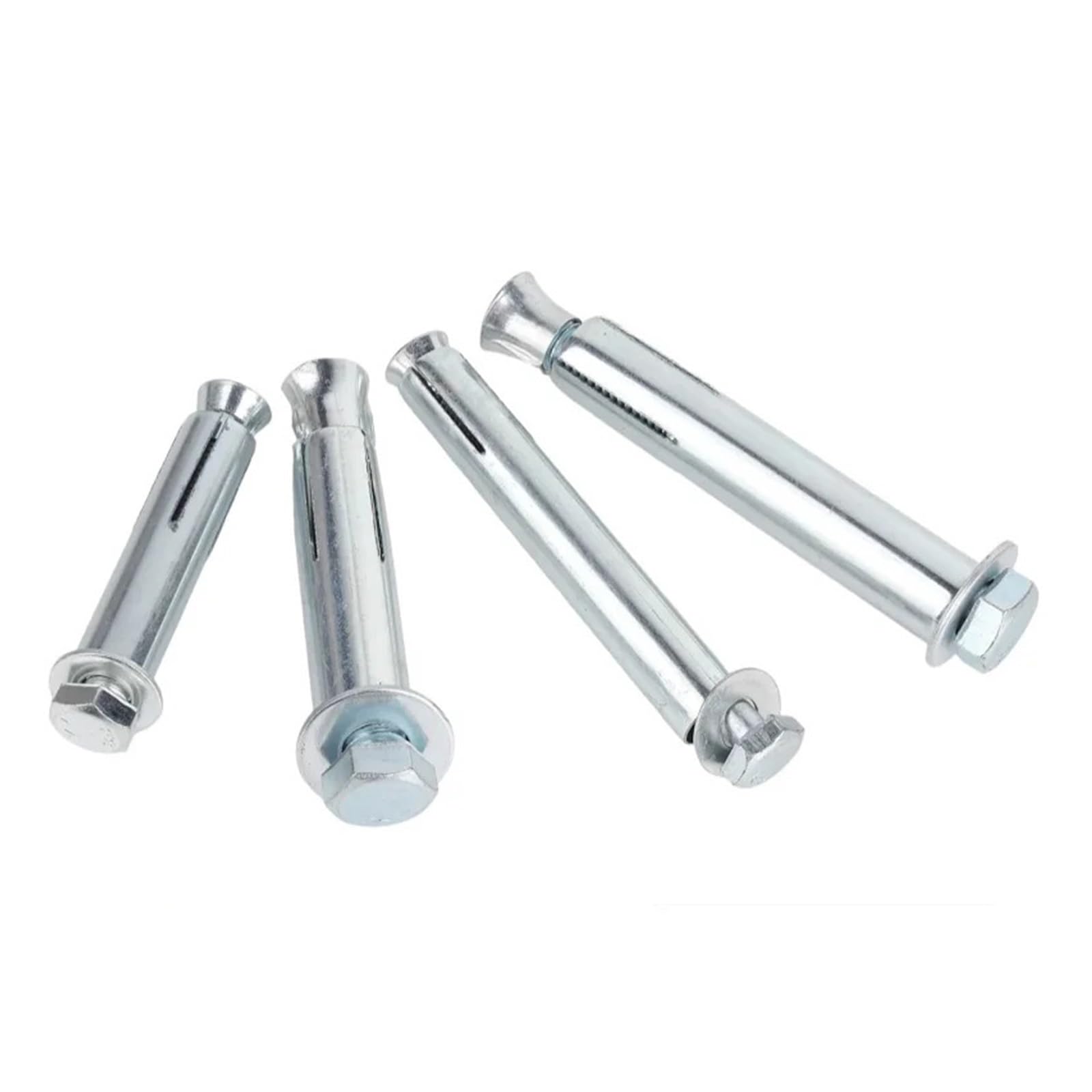 Anclaje Pared Cabeza hexagonal galvanizada M6 M8 M10 M12 | Pernos de expansión de acero al carbono Tornillos empotrados(M8x200mm(5pcs))