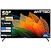 Antteq S50 50 Zoll (127cm) 4K UHD Smart TV mit Android TV, Dolby Vision & HDR10, Triple Tuner DVB-C/S/S2/T/T2, YouTube & DAZN, Google Assistant, 60Hz, Bluetooth, Wi-Fi