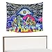 Dekoracje gobelinowe do sypialni | Gobelin z grzybami Wall Art Estetyczne gobeliny | Kolorowy gobelin hippisowski z grzybami do salonu, sypialni, sypialni A/r