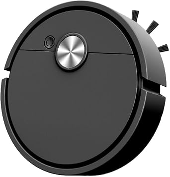 Robot Vacuum Cleaner with Sweeping Wet Mopping Smart Navigation Multiple Cleaning Modes Anti-Drop Anti-Collision Sensors Large Dustbin Capacity for Hard Floors CarpetBlack
