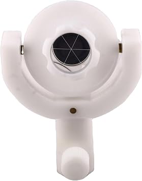 ADS109 25.4mm Mini Prism, POM Material, Silver Coating, with Adapter for Surveying, Tunneling and Monitoring