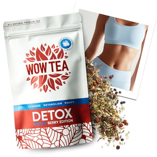 WOW TEA Berry Detox Tee: Ganz natürliches 21-Tage-Programm für ein gesünderes, schlankeres Ich - Tee Zum Abnehmen (1er-Pack, Detox Beere)