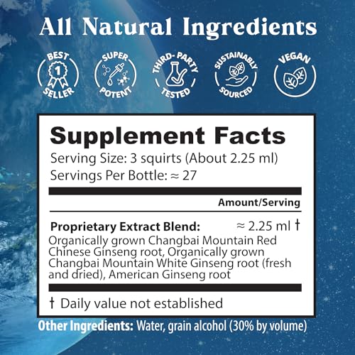 Dragon Herbs 019 Ginseng Sublime Drops | All Natural Extract Supplement To Support Energy thumb #2