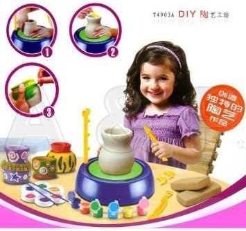 A2b Imaginative Arts Pottery Wheel Game and Learn Educational Toy, Blue