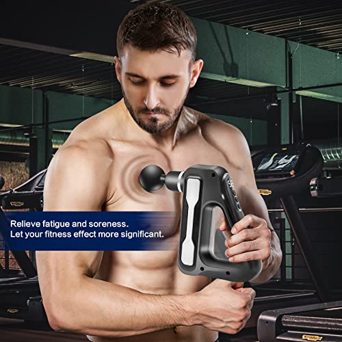 Pistola-de-Masaje-Muscular-BelonLink-portatil-Pantalla-LCD-Electrica-Masajeador-de-Musculos-de-Tejido-Profundo-con-32-Velocidades-8-Cabezales-de-Masaje-Relajar-Los-Musculos-Aliviar-el-Dolor