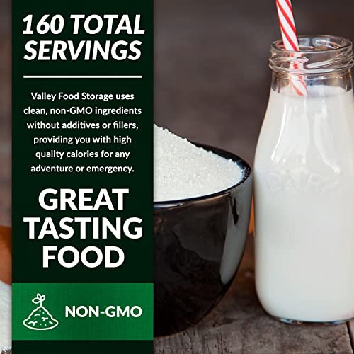 Image of Nonfat Milk Powder 10-Bag Bucket, 158 Oz | Fortified with Vitamin A & Vitamin D | Powdered Milk Long Term Storage, Lasts 25 Years | Non-GMO Prepper Food, Off Grid Living Supplies | Valley Food Storage