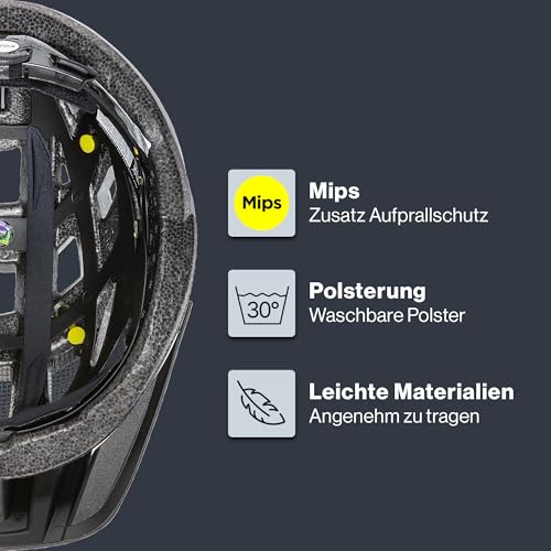 Foto von uvex i-vo cc MIPS - Leichter Allround-Helm für Damen und Herren - MIPS-Sysytem - erweiterbar mit LED-Licht - Dove matt - 52-57 cm