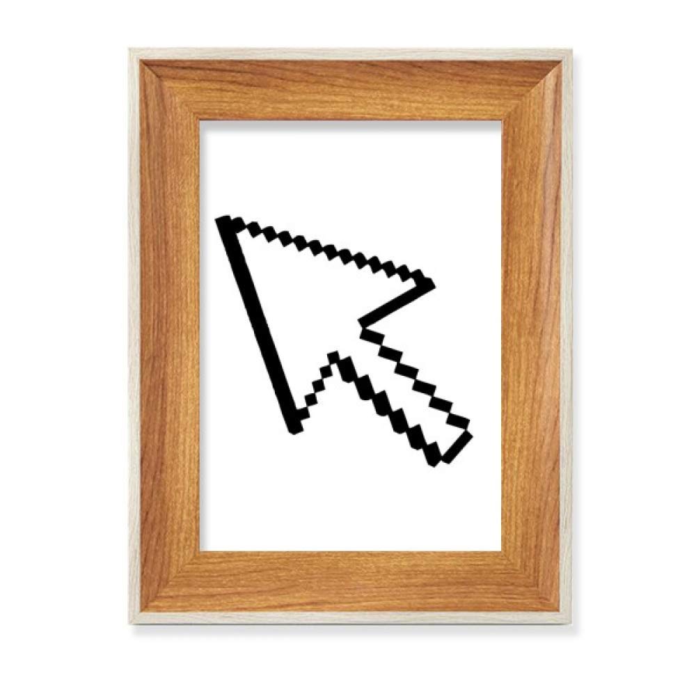 Cadre de photo en bois de bureau Arrow Pixel pour affiche d'art et peinture