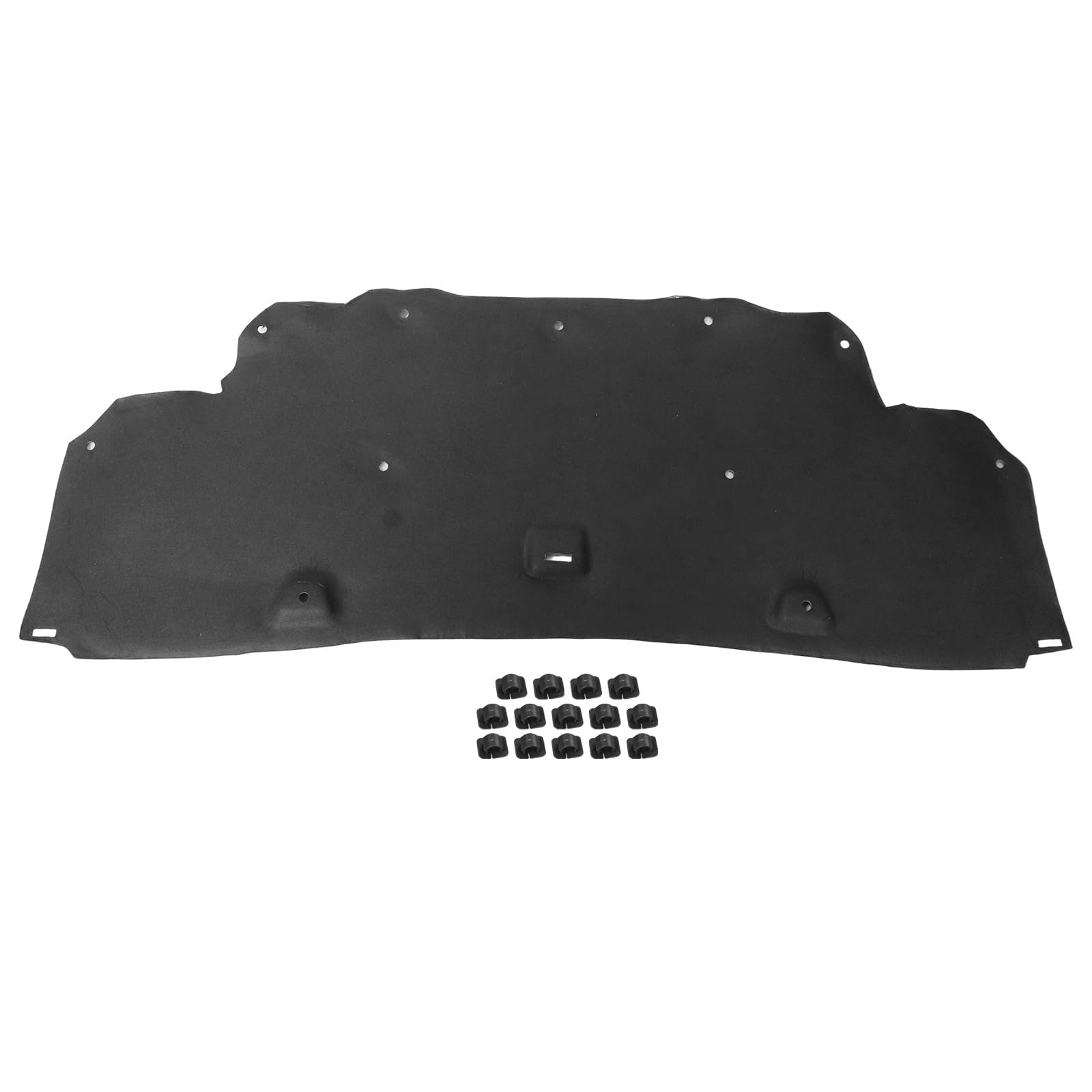 Dämpfung Motorhaube Dämmmatte Isolierung Dämpfungsmatte Motorhaubendämmung mit Clips Kompatibel mit Dacia Duster II HM 2017-2025 658407380R