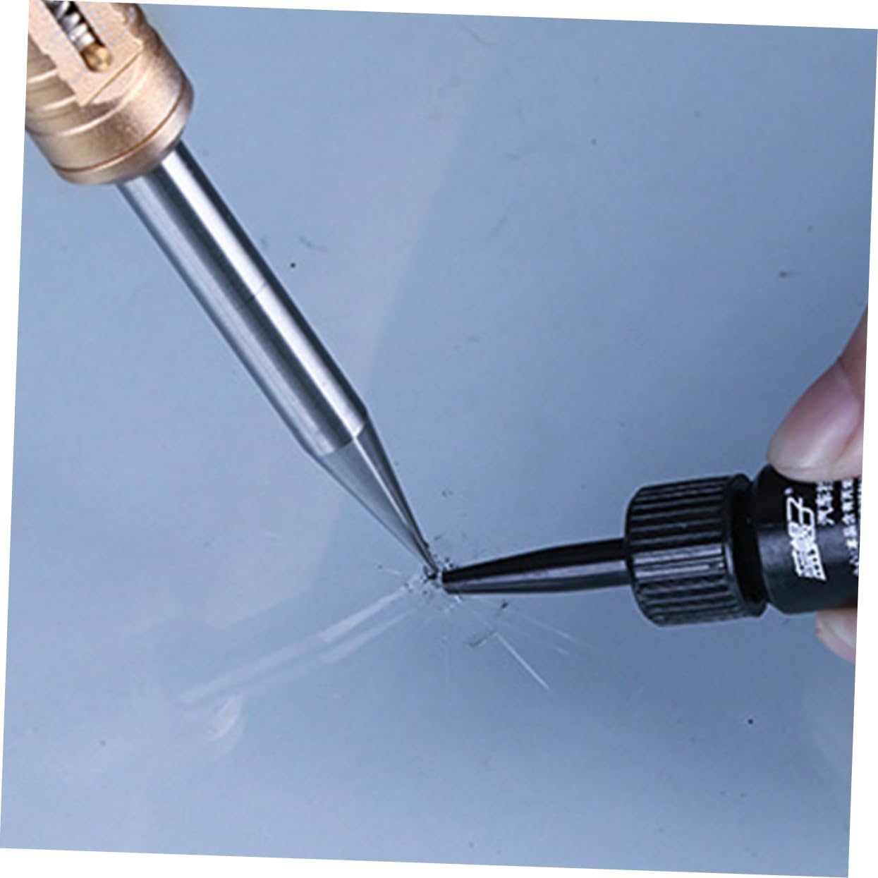 Cabilock Glass Repair Tool Kit for Windshield Cracks 1 Set Glass Repair Fluid for Long Cracks Easy Application for Home Use