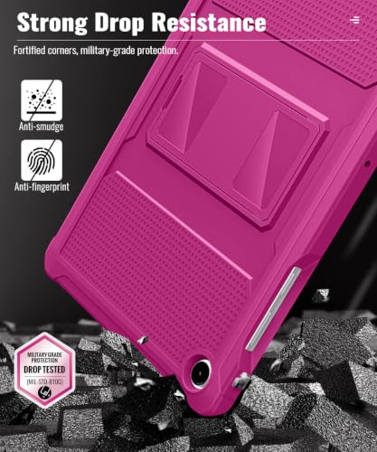 Image of MoKo Shockproof Case Fit Samsung Galaxy Tab A11+ Plus / A9+ 11 Inch | with Screen Protector, Heavy Duty Shockproof Protective Case, Fuchsia