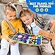LATERN Busy Board Montessori Spielzeug für Kinder, 28CM x 21CM Pädagogisches Lernspielzeug Sensorisches Brett Entwicklung Feinmotorischen für Jungen Mädchen Geschenk Flugzeug Auto Reisen (Blau)
