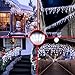 810LED 82ft Christmas Lights, 180Drops 12 Modes Cool White Christmas String Lights Outdoor Dimmable, Waterproof Christmas Decoration Fairy Lights with Timer for Indoor Eaves Party Patio Window Fence