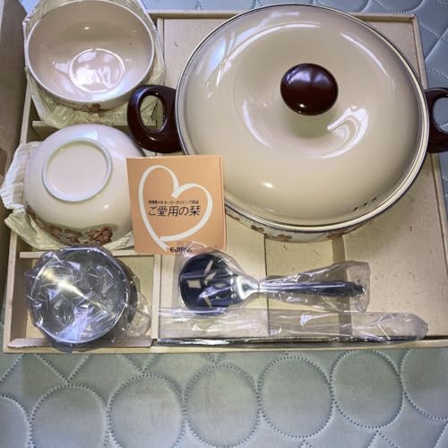 EJIRY(エジリー)24p卓上鍋セット(中子セット・仕切り板・取り皿4個付)ベア オーケストラ柄