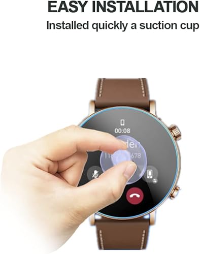 Miniatura 3 de [3 piezas] Protector de pantalla compatible con Amazfit GTR 3 Pro edición limitada, película protectora de vidrio templado antiarañazos 9H