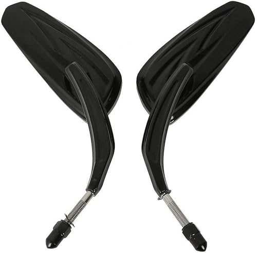 Miniatura 10 de TCMT Espejo trasero tribal cromado para Harley Sportster XL1200 883 Softail Fat Bob Street Bob Low Rider Touring Road King Road Glide Street Glide