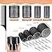 Hair Curler Rollers for Women 24PCS Heatless Hair Roller with 12PCS Clips, 4 Sizes（Jumbo Large Medium Small）Self Grip Holding Hair Rollers for Long Medium Short Thick Fine Volume Thin Bangs Hair