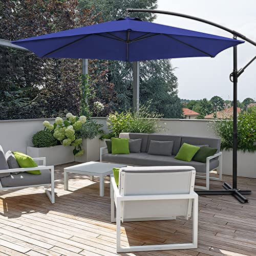 image for Greesum Offset Umbrella 10FT Cantilever Patio Hanging Umbrella Outdoor