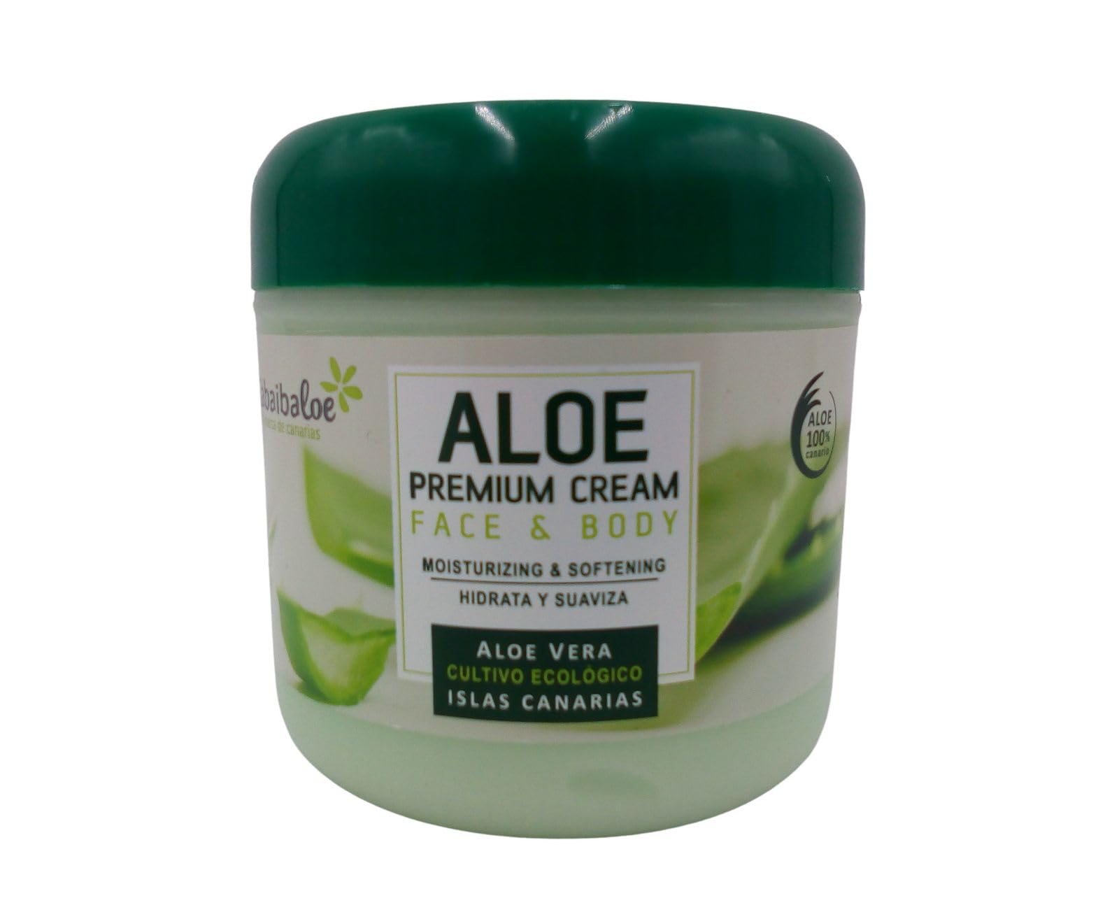 Crème Aloe Vera Premium Tabaibaloe - 2 X 300 Ml, Visage Et Corps, Peau Sensible