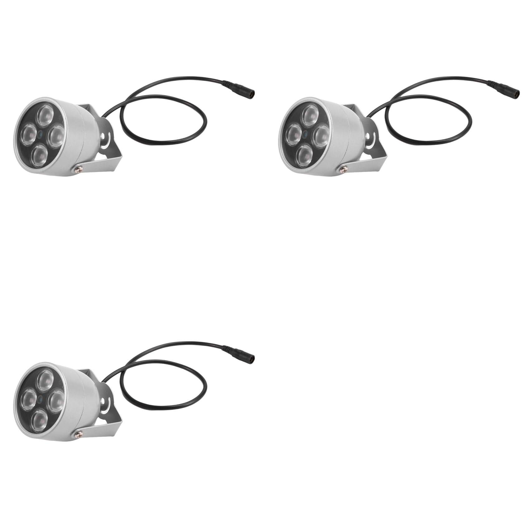 Onchdbfhuu 3X 4 Array LEDs Infrared Waterproof Night Vision IR Illuminator Light Fill Light DC 12V for Security Camera