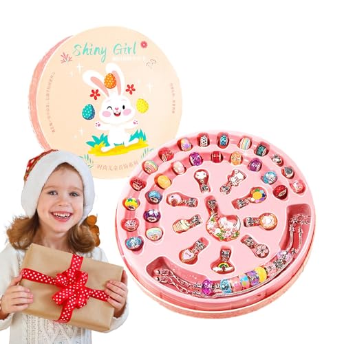 Kit de pulseras para niñas, kit de joyería educativa, suministros para hacer pulseras, juego de colgantes interesante para niños, hijas y niñas