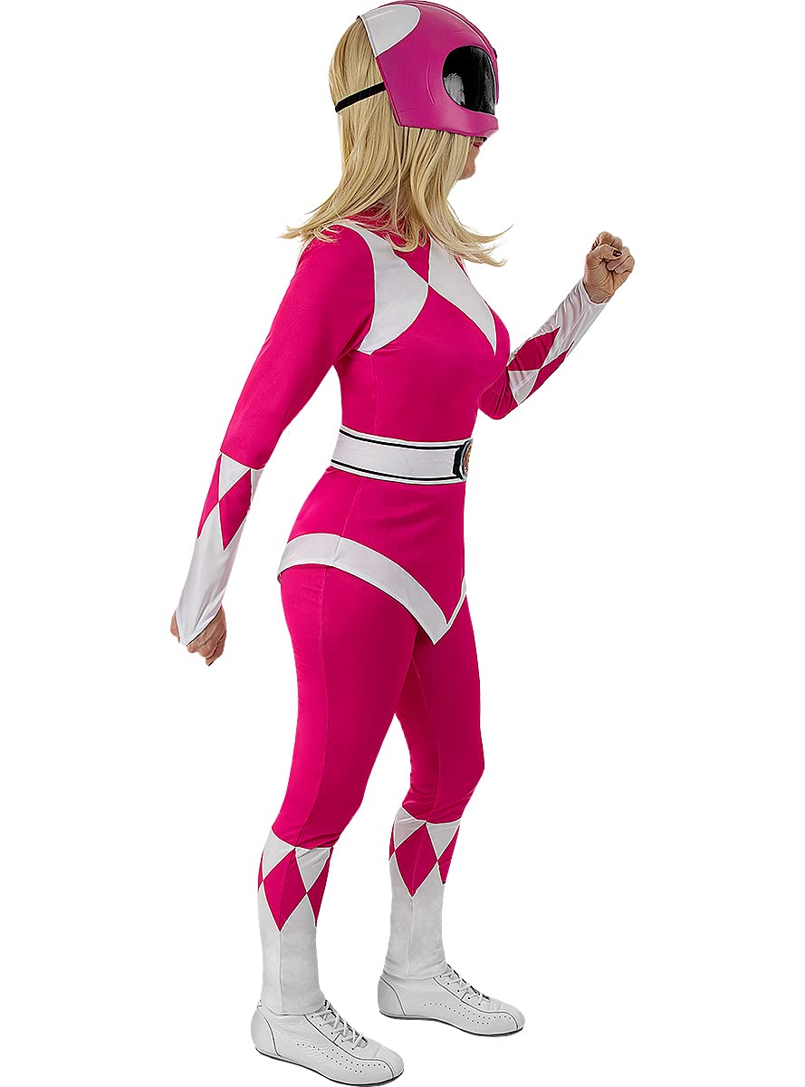 Funidelia Power Ranger Kostüm rosa für Damen, Offizielle Lizenz, Größe L Film und Serien, Superhelden - Verkleidung für Erwachsene für Partys, Karneval und Halloween