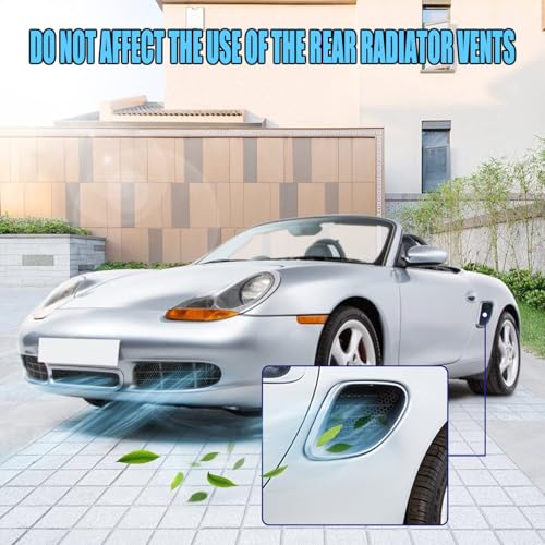 Image of 5Pcs Front Outer Centre Radiator Grille Guards and Side Vent Set,Front Bumper Grille Mesh Inlet Screens Protection Inserts Set for Porsche 986 Boxster /S 1997-2002