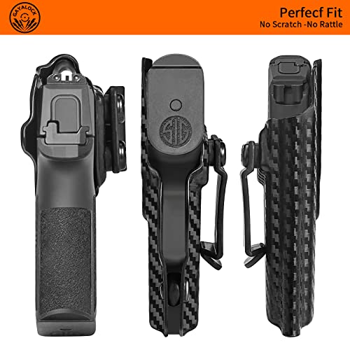 Gayalock Iwb Kydex Holster (Carbon Fiber) Compatible With Sig Sauer P365 / P365 Sas / P365X Pistol | Inside Waistband | Adjustable Cant | Us Kydex Made(Right Hand Draw Only) #TOP2