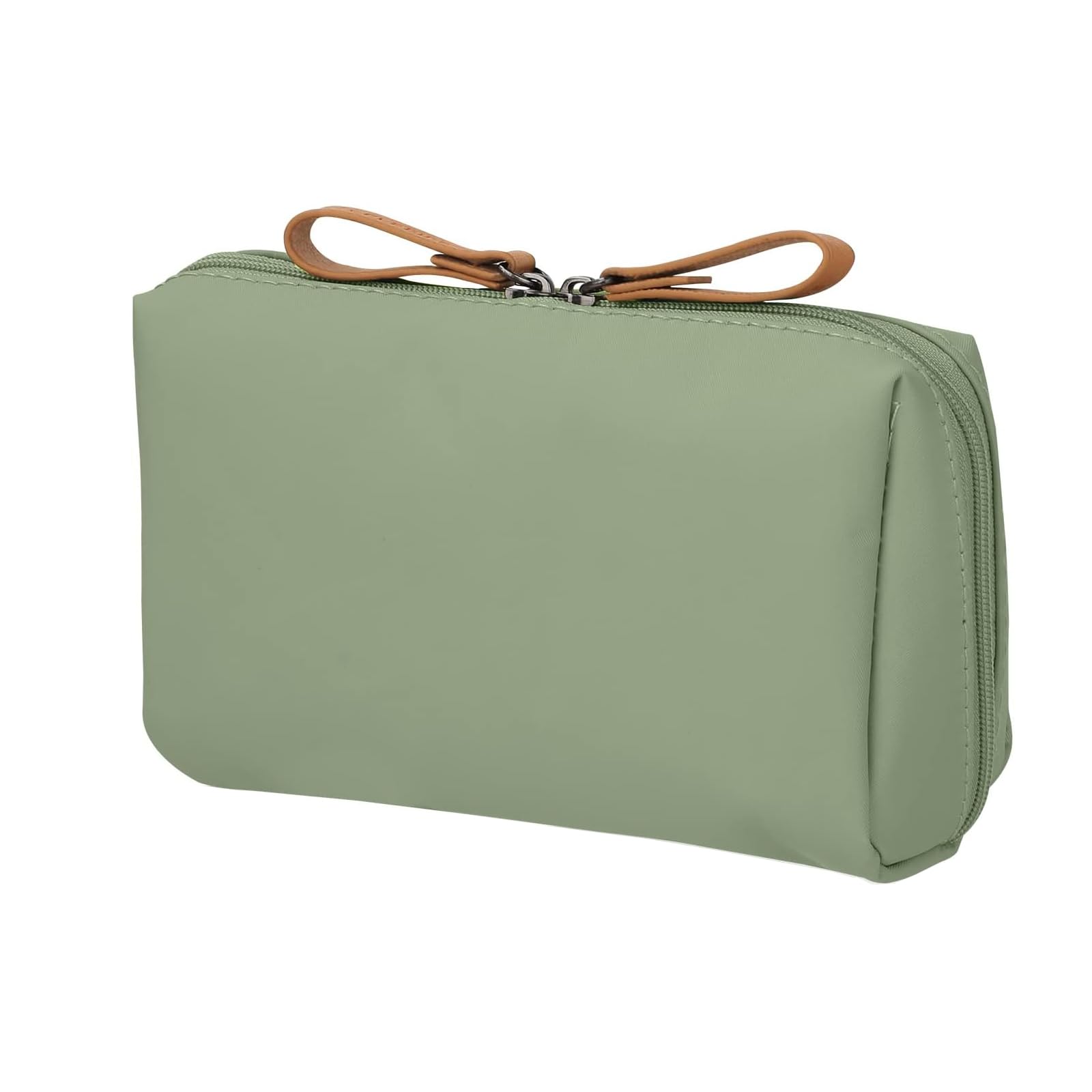 MisFun Mini Neceser Maquillaje, Neceser Mujer Pequeño Impermeable, Bolsa Maquillaje Viaje para Mujer con Cremallera, Bolsas de Cosméticos de Viaje Portátil Bolsos de Baño, para Viaje Baño Verde