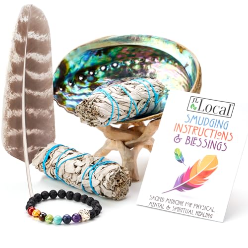 2 White Sage Bundles Smudging Kit Smudge Stick Gift Kit + Instructions & Blessings | Smoke Cleansing, Smudge Ceremony
