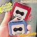 Mini Cassette Player, Portable Micro Retro Sound Keychain Tape, Plastic Vintage Tape Recorder Couple Keychain Mini Recordable for Backpacks, Handbags (A#)