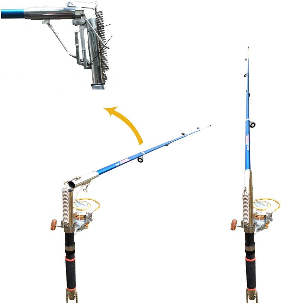 Smart Kingfisher 2.1m Automatic Fishing Rod Bait Biting Will Trigger and Tip-up The Rod to Hook The Fish Automaticaly. Powerful Spring