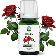 Rose Essential Oil for Skin - Pure Rose Oil for Hair, Aromatherapy and Massage Oils, Pure Essential Oils for Diffusers for Home and Skin Care, Bath, Home Essentials - 10ml