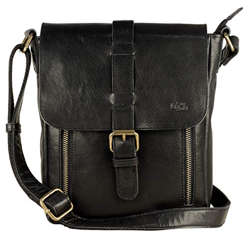 Image of Genuine Leather Crossbody Purse and Handbags - Crossover Bag Over the Shoulder