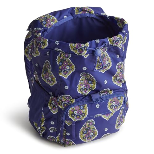 Image of Vera Bradley Women's Ripstop Berkhill Backpack, Kew Gardens Blue, One Size