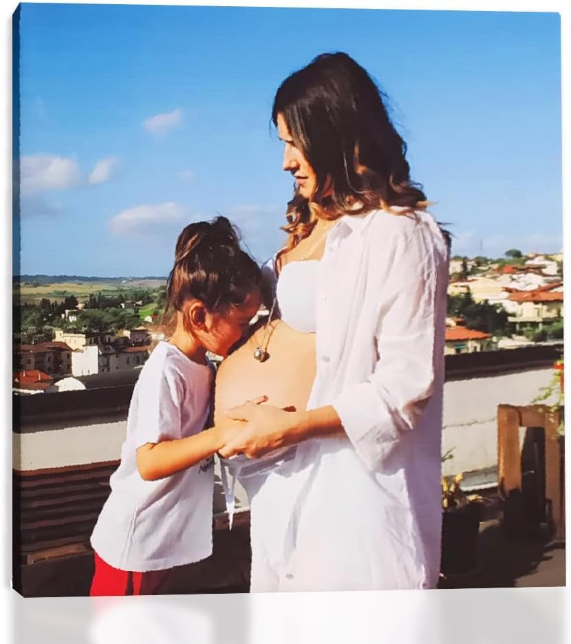 Telastampa Lienzo Personalizado con Foto, Bastidor de Madera Incluido - Cuadro Personalizado con tu Foto en Alta Definición - Fotos Personalizadas Regalo; Cumpleaños, Aniversarios (20x20)