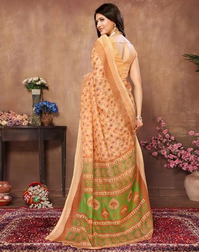 Image of Yashika Linen Blend Womens Saree