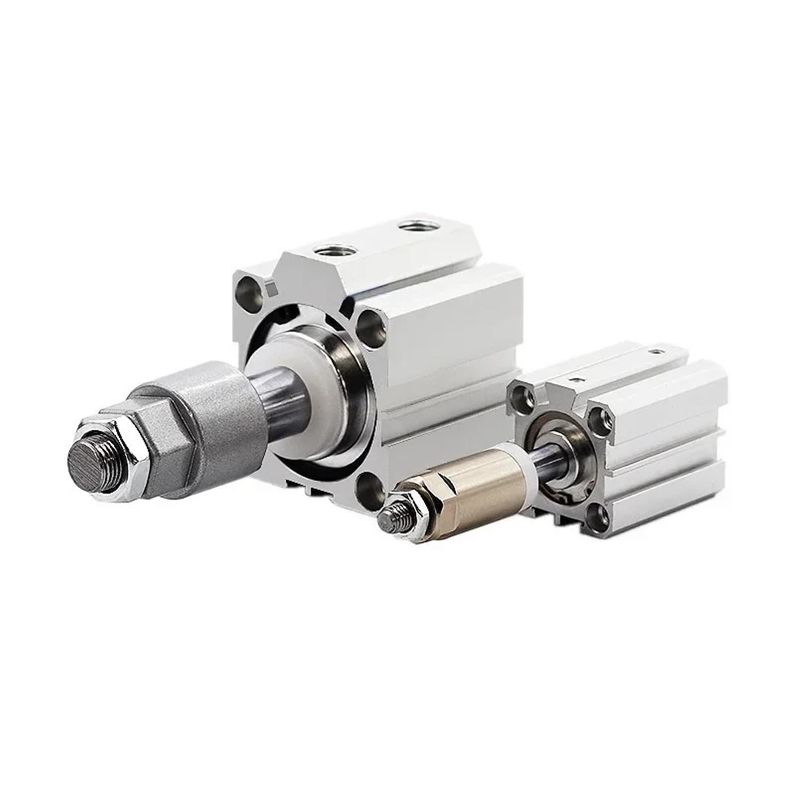SDAJ20/25/32/40/50/63 tłok dwustronnego działania ze stopu aluminium regulowany skok kompaktowy cienki pneumatyczny cylinder pneumatyczny (skok 30-20 mm-S, otwór 32 mm)