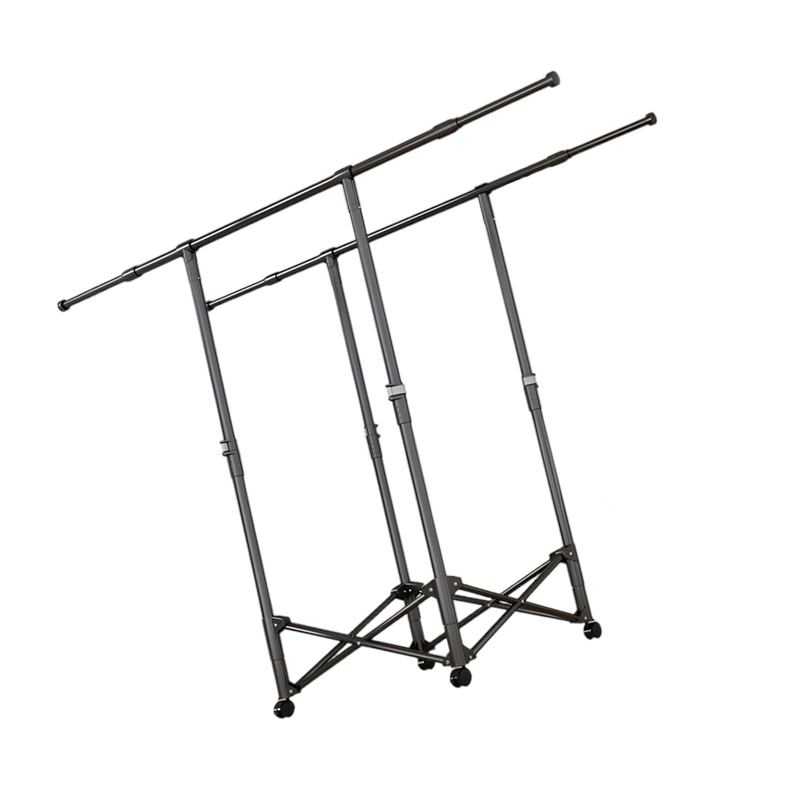 CAZSTYK Extra Large Space Saving Foldable Laundry Rack with Strong Carbon Steel Frame Extra Large Space Saving Foldable Quick Assembly Expandable Garment Hanger
