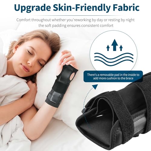 Miniatura 4 de Apasiri Muñequera Tunel Carpiano, Férula Muñeca Se Adapta A Mano Derecha Izquierda Para Tendinitis, Esguince, Muñequera Ortopedica Para Hombres Y Mujeres - S