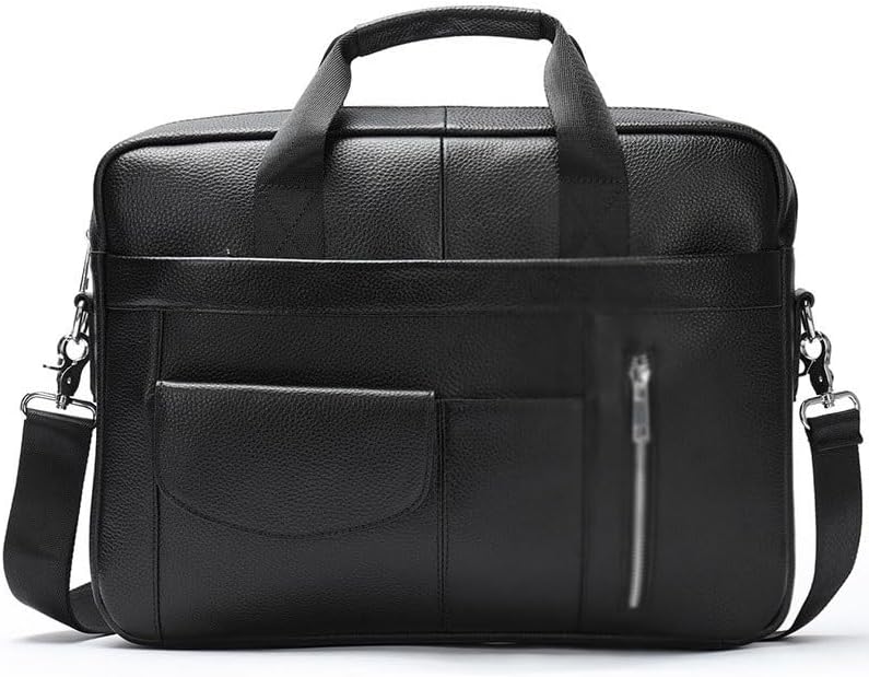 メンズ レザー ブリーフケース ビジネスバッグ 牛革 トップレイヤー 手持ちショルダー クロスボディ