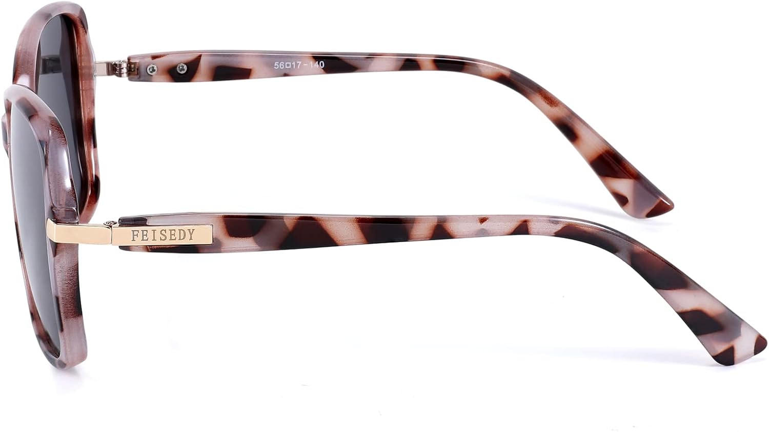 FEISEDY Womens Polarized Sunglasses, Trendy Elegant Colored Frame for Ladies, UV400 Protection B2760