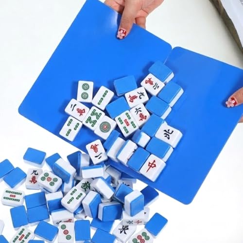 4 piezas mezcladoras de fichas Mahjong de plástico miniatura 5