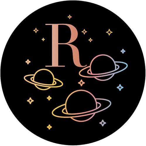 Miniatura 3 de Planets Stars Space Astronaut Colorful Black Letter R PopSockets PopGrip agarre intercambiable para teléfonos y tabletas