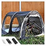 Eijooahz-ZJ サイクルガレージ 通気ネット付き 自転車 倉庫 210D オックスフォード生地 PU4000 防水 ドッペルギャンガー バイクガレージ 自転車置き場や外出時の庭置きに最適 ガレージ
