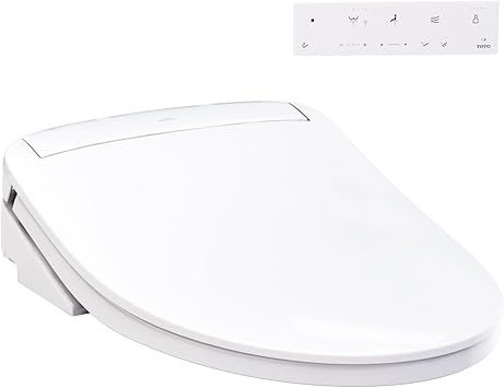TOTO WASHLET KS6 Electronic Bidet Toilet Seat with Instantaneous Water Heating, PREMIST and EWATER+ Wand Cleaning, Elongated, Cotton White - SW3946#01